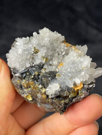 Sphalerite and Quartz Cluster – Flower Formation – Asian Gem – Mineral Collection Specimen