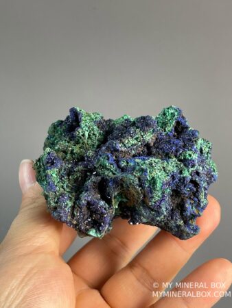 Azurite Malachite Crystal Specimen – Iridescent Beauty – Moroccan Gemstone – Collector’s Decor